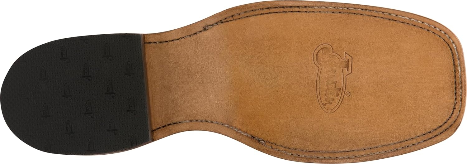 image:imageJustin Drennan 11 Western Boot for Men Premium Leather Cushioned Insole Durable OutsoleDark Brown