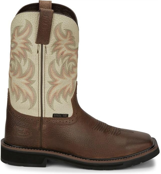 image:imageJustin Driller 11 Work Boot for Men Durable Construction SlipResistant Sole Comfortable FitCooper