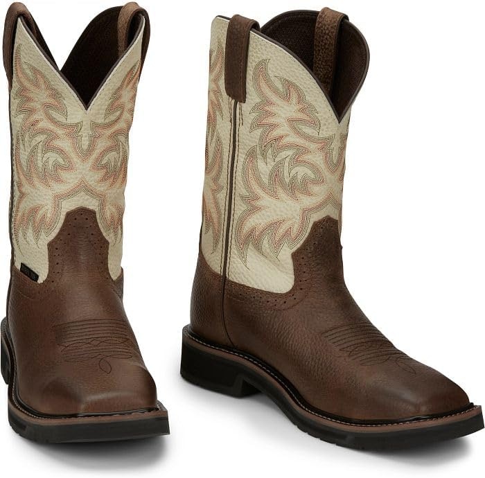 image:imageJustin Driller 11 Work Boot for Men Durable Construction SlipResistant Sole Comfortable FitCooper