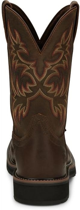 image:imageJustin Driller 11 Work Boot for Men Durable Construction SlipResistant Sole Comfortable FitDark Brown