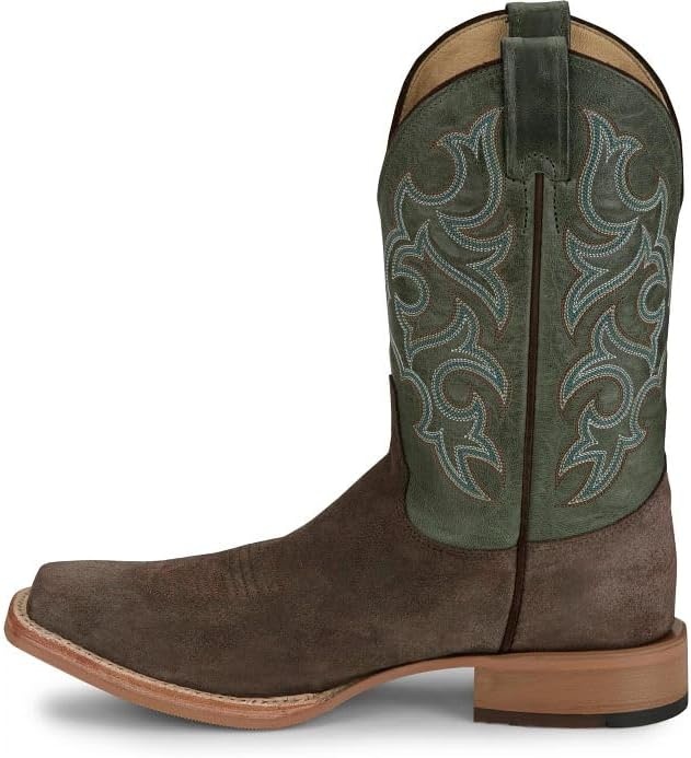 image:imageJustin Fergus 11 Roughout Mens Western Cowboy Boots Durable Leather Classic Style Comfortable FitChocolate