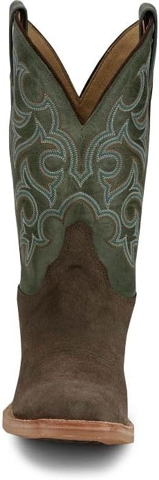 image:imageJustin Fergus 11 Roughout Mens Western Cowboy Boots Durable Leather Classic Style Comfortable FitChocolate