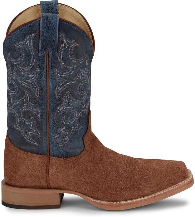 image:imageJustin Fergus 11 Roughout Mens Western Cowboy Boots Durable Leather Classic Style Comfortable FitGolden Oak