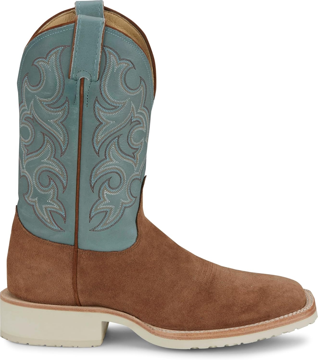 image:imageJustin Mens Alamo 11 Roughout Western Boot Premium Leather Classic Cowboy Style Durable Comfort for Ranch amp RodeoGolden Tan