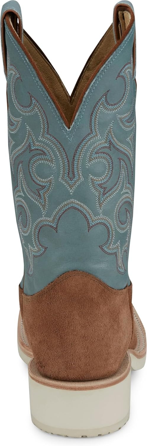 image:imageJustin Mens Alamo 11 Roughout Western Boot Premium Leather Classic Cowboy Style Durable Comfort for Ranch amp RodeoGolden Tan