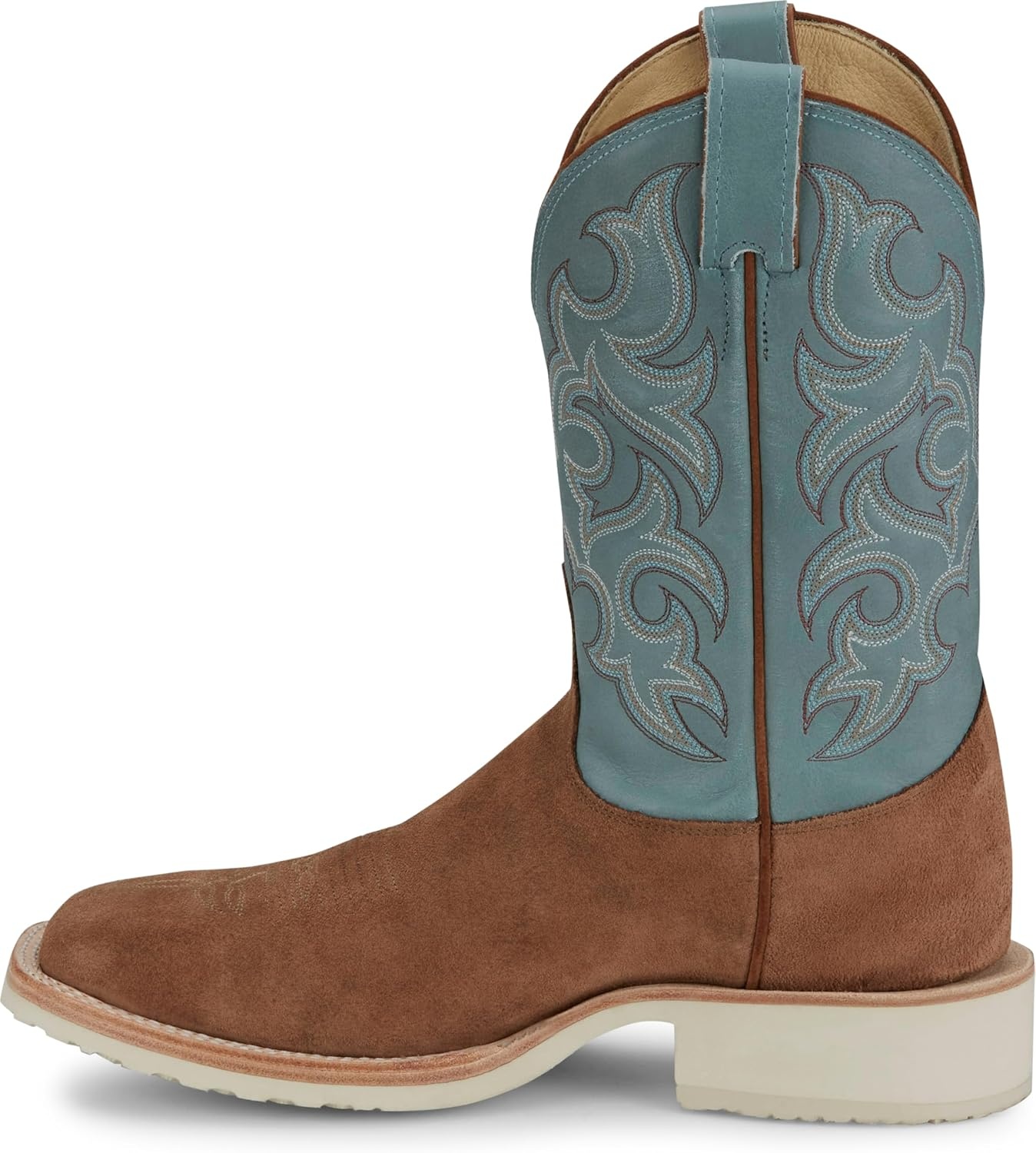 image:imageJustin Mens Alamo 11 Roughout Western Boot Premium Leather Classic Cowboy Style Durable Comfort for Ranch amp RodeoGolden Tan