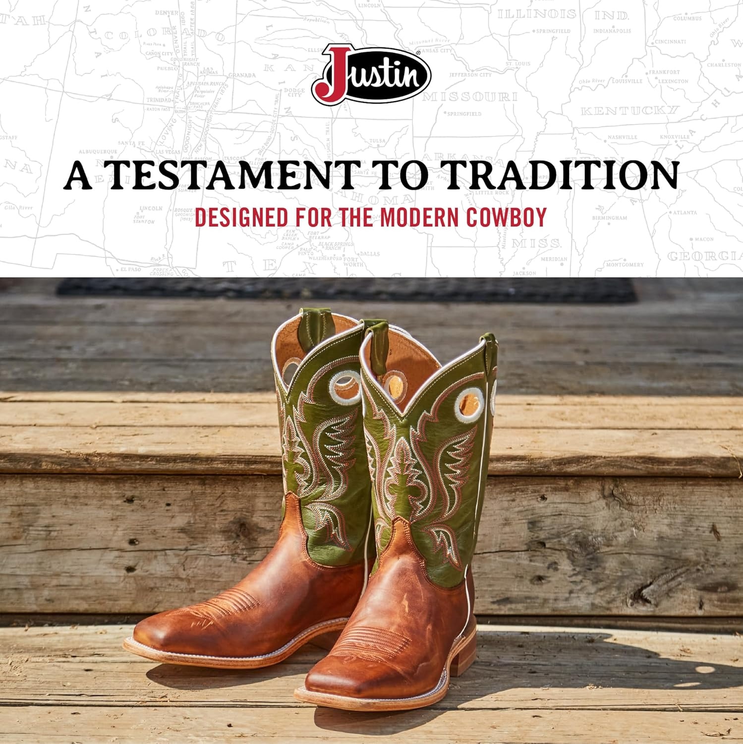 image:imageJustin Mens Austin II 11 tall Bent Rail Western BootCognac