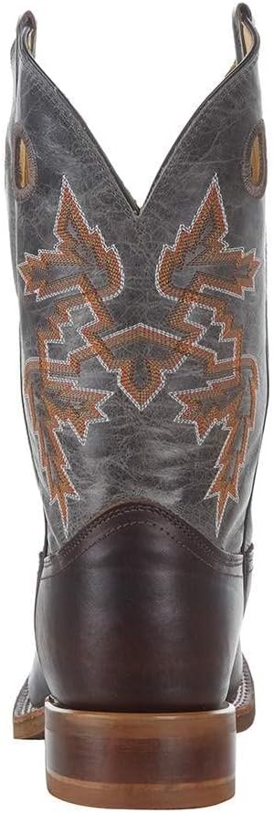 image:imageJustin Mens Bender Silver Cowhide with Square Toe BootBrown