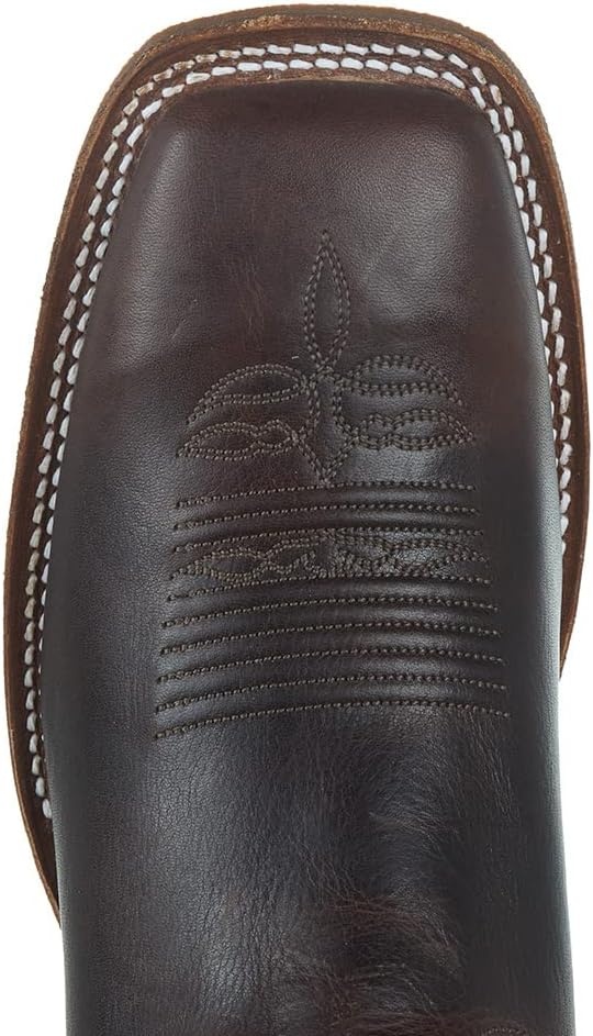image:imageJustin Mens Bender Silver Cowhide with Square Toe BootBrown