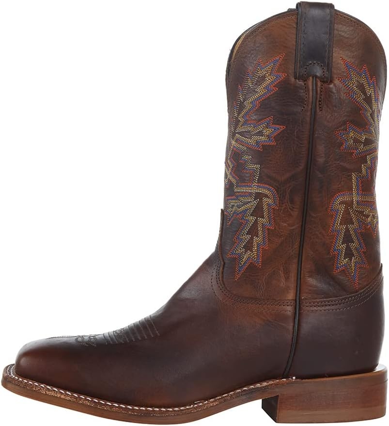 image:imageJustin Mens Bender Silver Cowhide with Square Toe BootChocolate