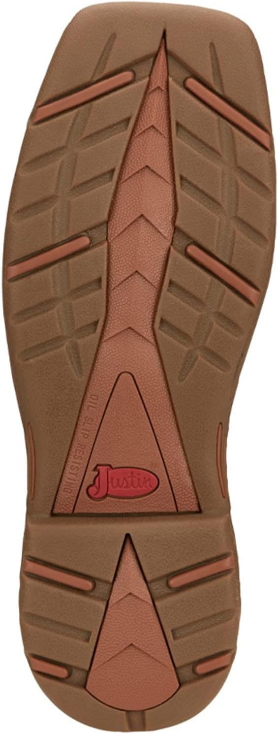 image:imageJustin Mens Rush 11 Western Work Boots Wide Square ToeHickory