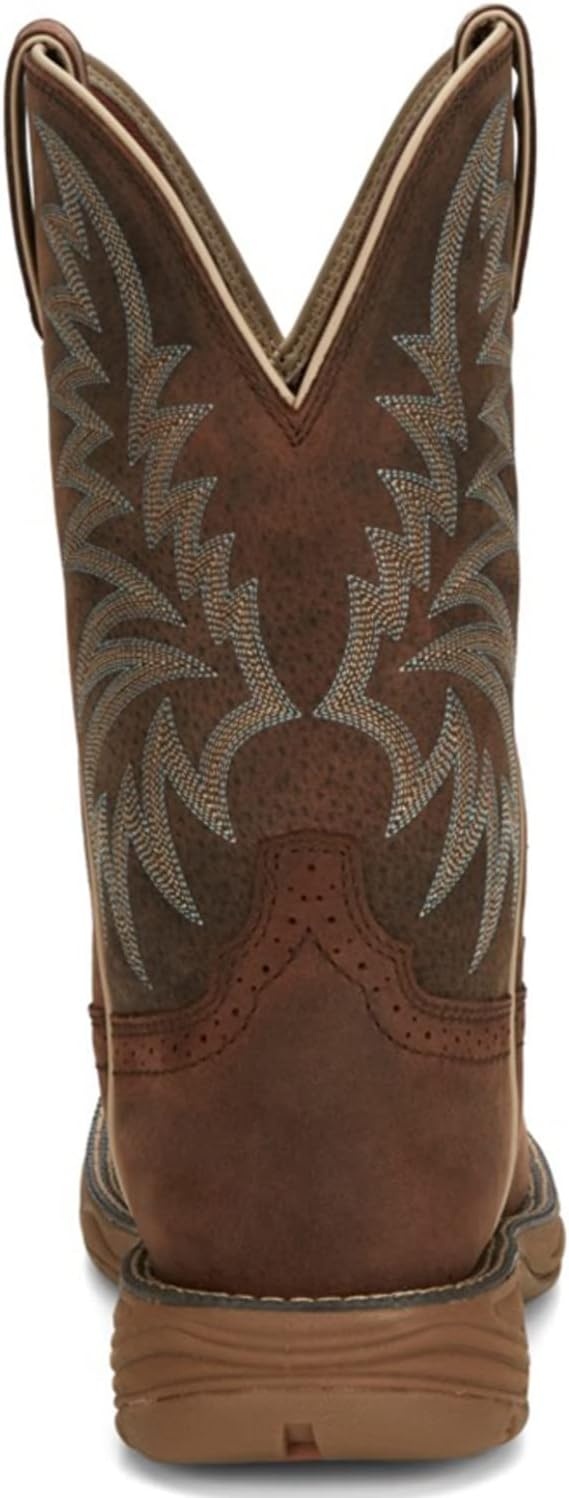 image:imageJustin Mens Rush 11 Western Work Boots Wide Square ToeHickory