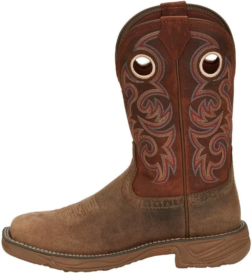 image:imageJustin Mens Rush 11 Western Work Boots Wide Square ToePeanut Tan
