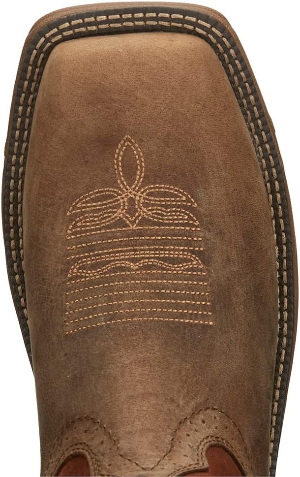 image:imageJustin Mens Rush 11 Western Work Boots Wide Square ToePeanut Tan