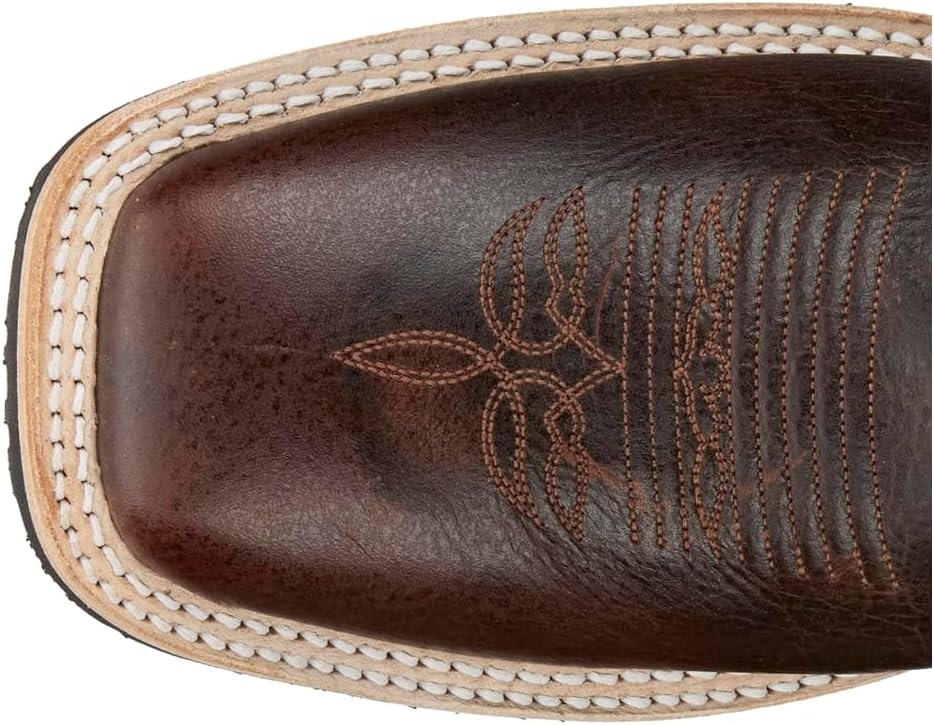 image:imageJustin Rancho 11 Western Leather Cowboy Boots for Men Durable Classic Design Comfortable Fit Ideal for Ranch amp RodeoBrown