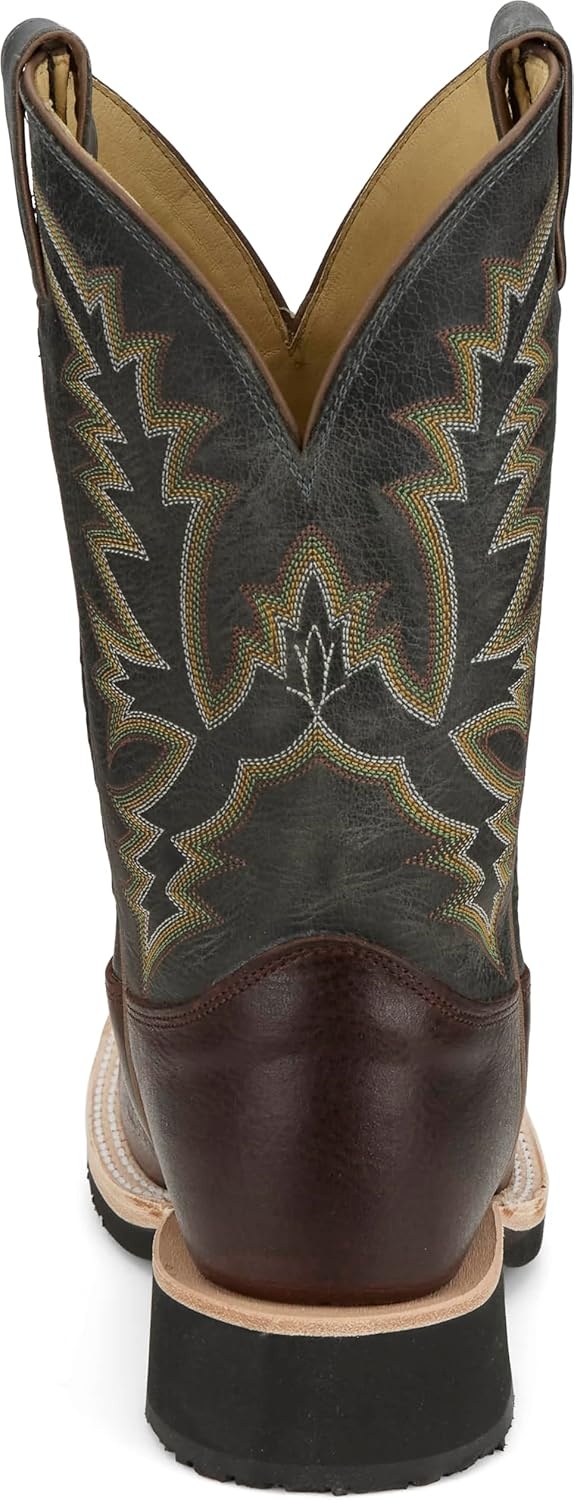image:imageJustin Rancho 11 Western Leather Cowboy Boots for Men Durable Classic Design Comfortable Fit Ideal for Ranch amp RodeoCognac