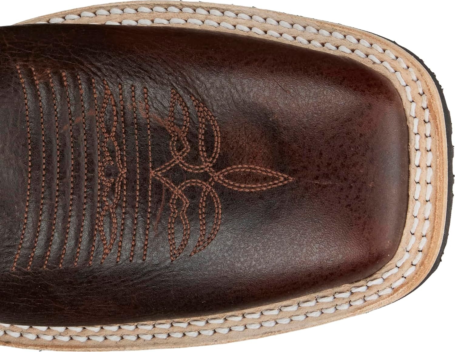 image:imageJustin Rancho 11 Western Leather Cowboy Boots for Men Durable Classic Design Comfortable Fit Ideal for Ranch amp RodeoCognac