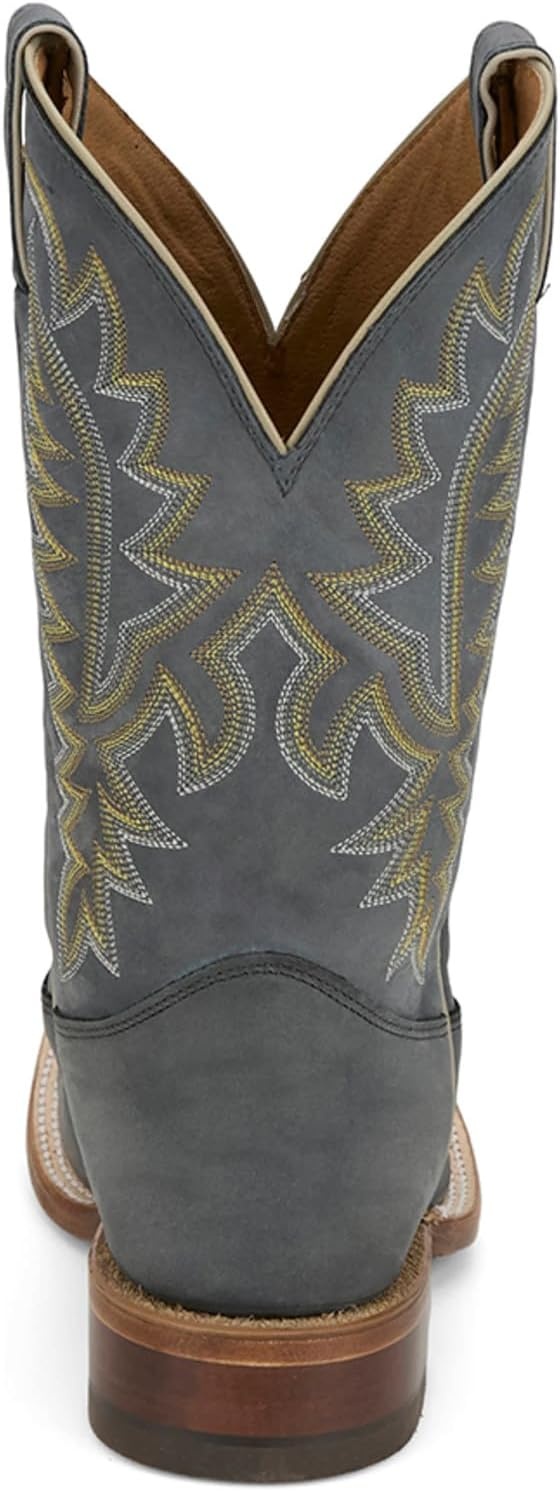 image:imageJustin Rancho 11 Western Leather Cowboy Boots for Men Durable Classic Design Comfortable Fit Ideal for Ranch amp RodeoGrey