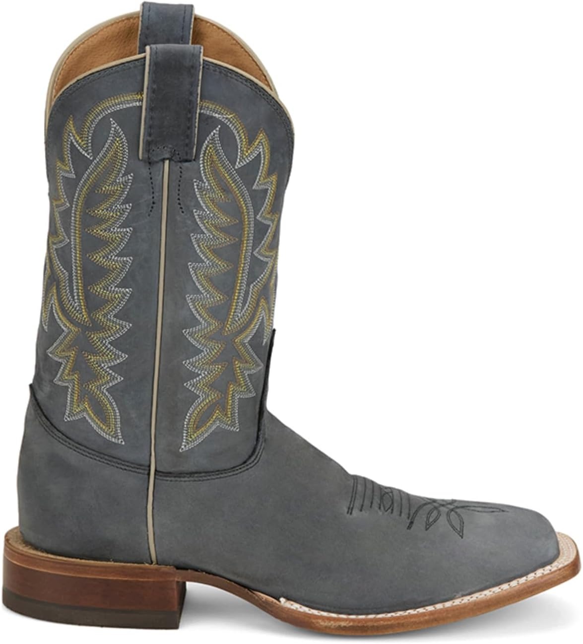 image:imageJustin Rancho 11 Western Leather Cowboy Boots for Men Durable Classic Design Comfortable Fit Ideal for Ranch amp RodeoGrey