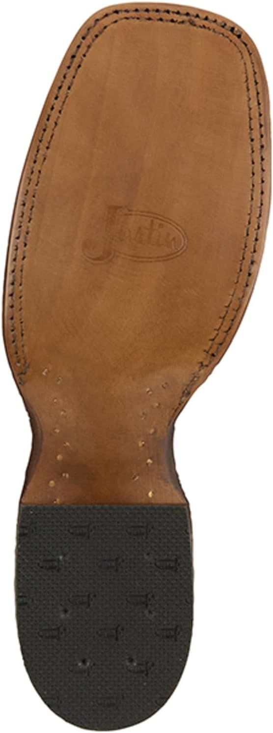 image:imageJustin Rancho 11 Western Leather Cowboy Boots for Men Durable Classic Design Comfortable Fit Ideal for Ranch amp RodeoGrey