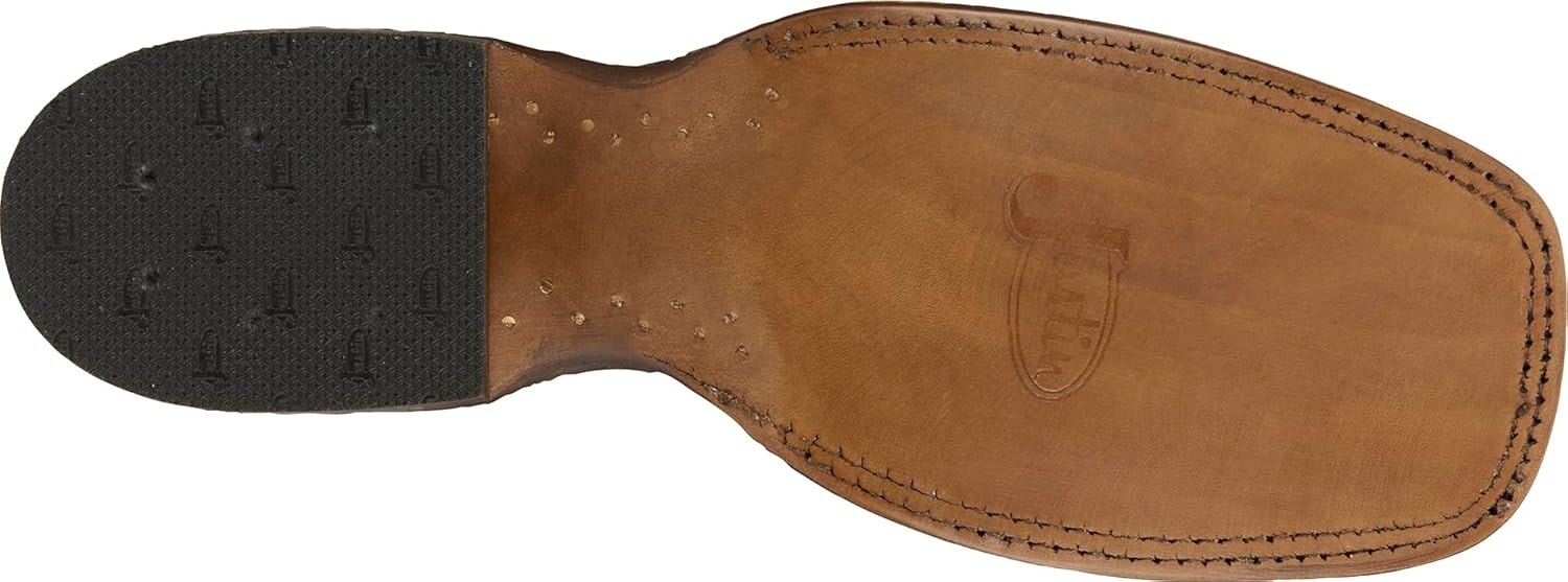 image:imageJustin Rancho 11 Western Leather Cowboy Boots for Men Durable Classic Design Comfortable Fit Ideal for Ranch amp RodeoWeathered Grey