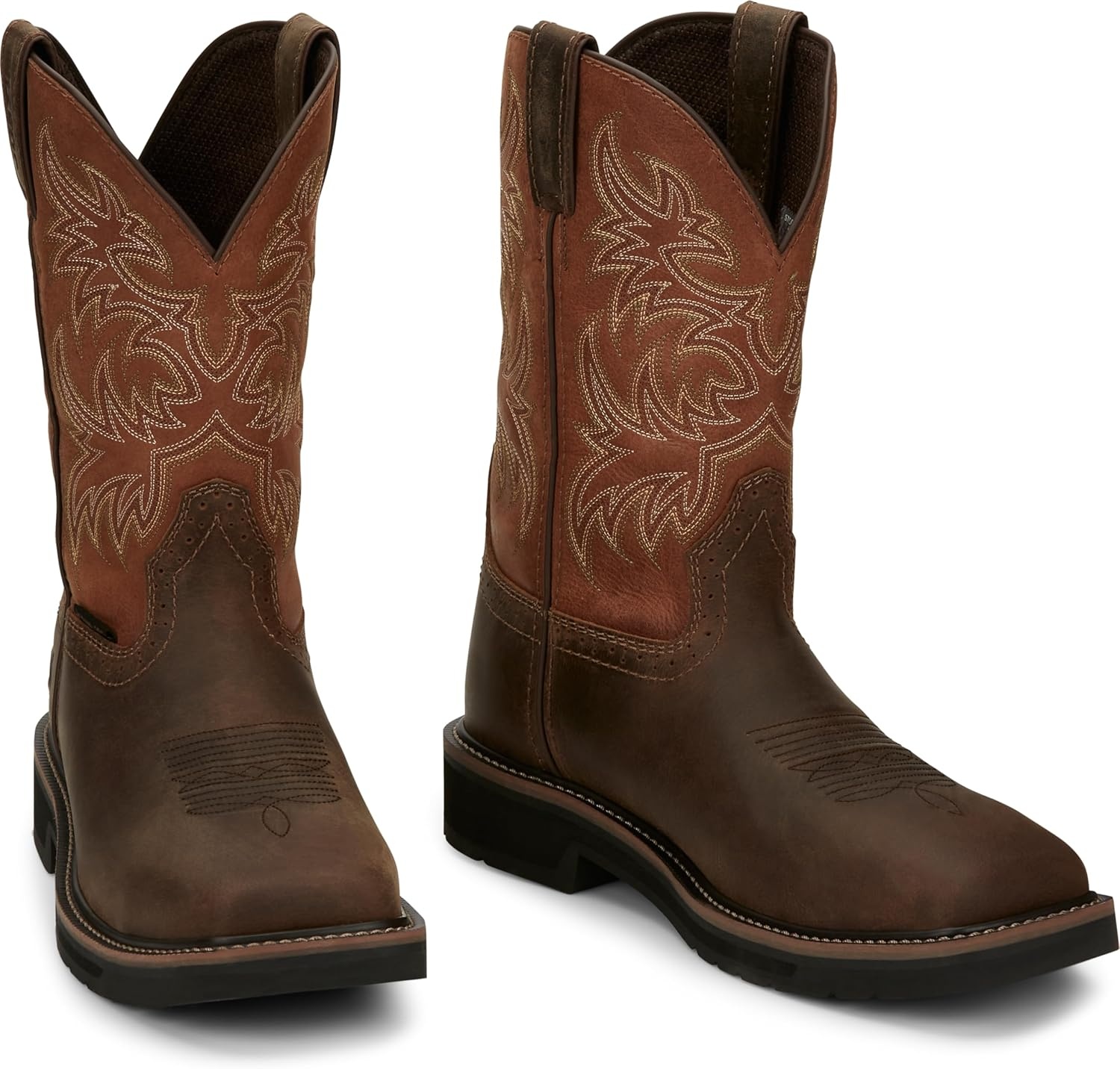 image:imageJustin Switch 11 Composite Toe Work Boots Mens Safety Footwear SlipResistant ASTM RatedCarob