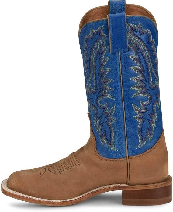 image:imageJustin Womens Peyton 11 Square Toe Western BootDistressed Cognac