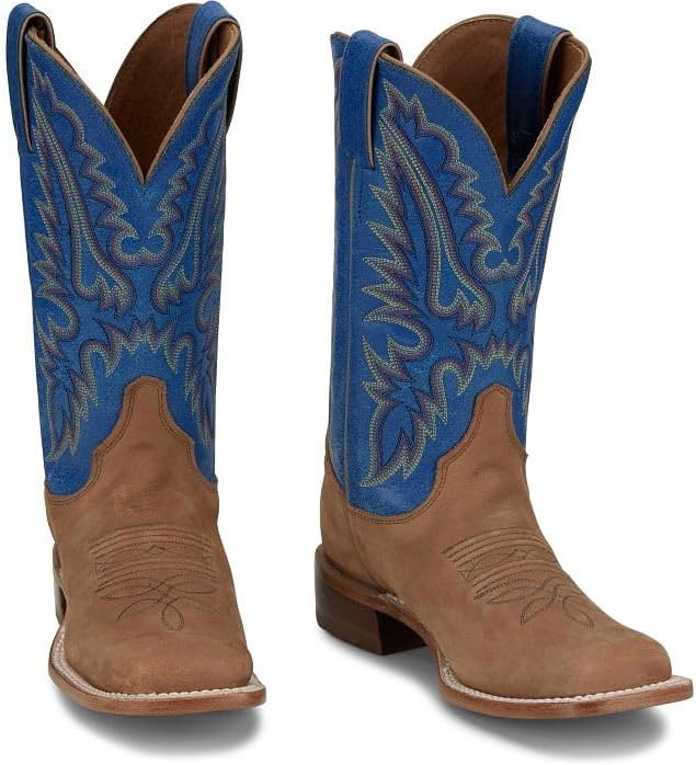 image:imageJustin Womens Peyton 11 Square Toe Western BootDistressed Cognac