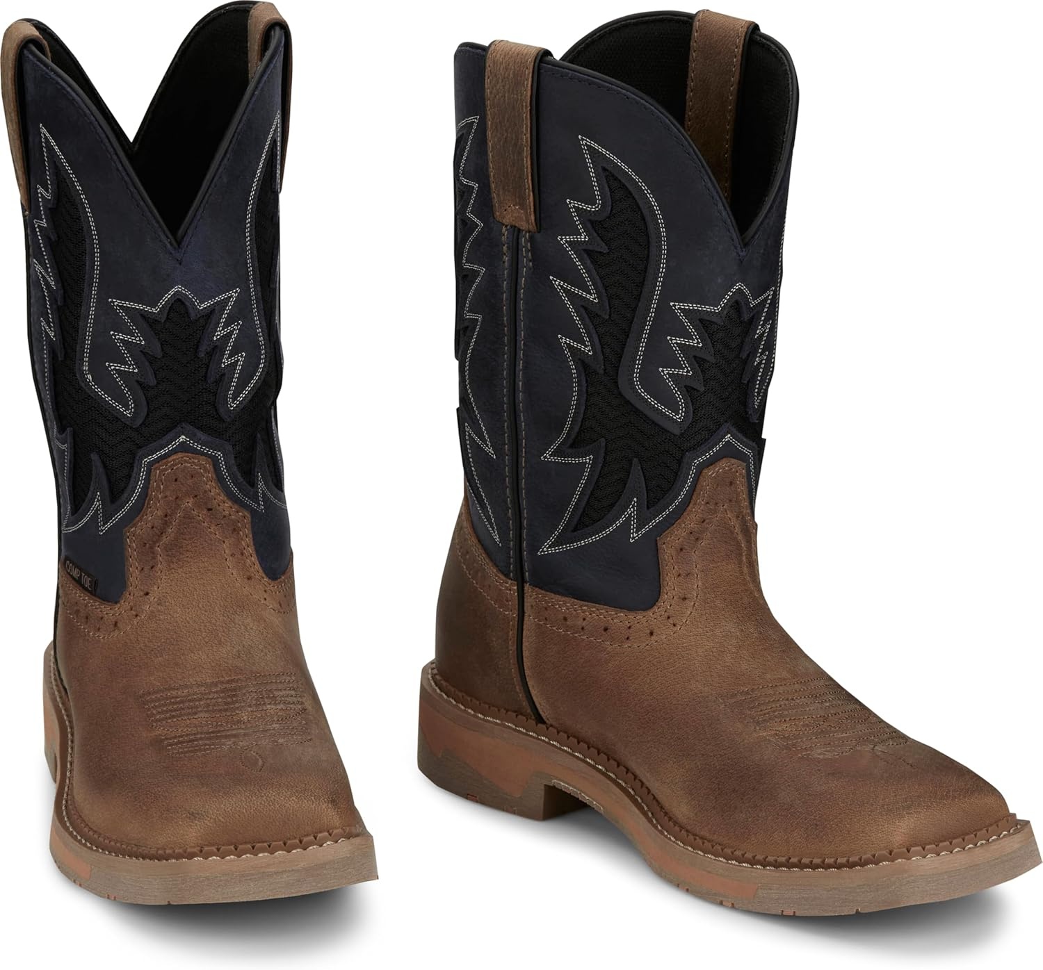 image:imageJustin Work Bolt 11 Composite Toe Mens IndustrialandConstructionBoots EH Rated Oil amp Slip Resistant ASTM F2413 Cement ConstructionPeanut Tan
