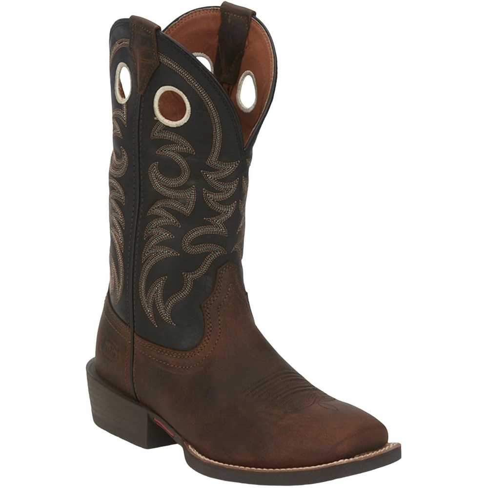 image:imageJustin Boots Mens Muley 12 Inch Western BootRoasted Black
