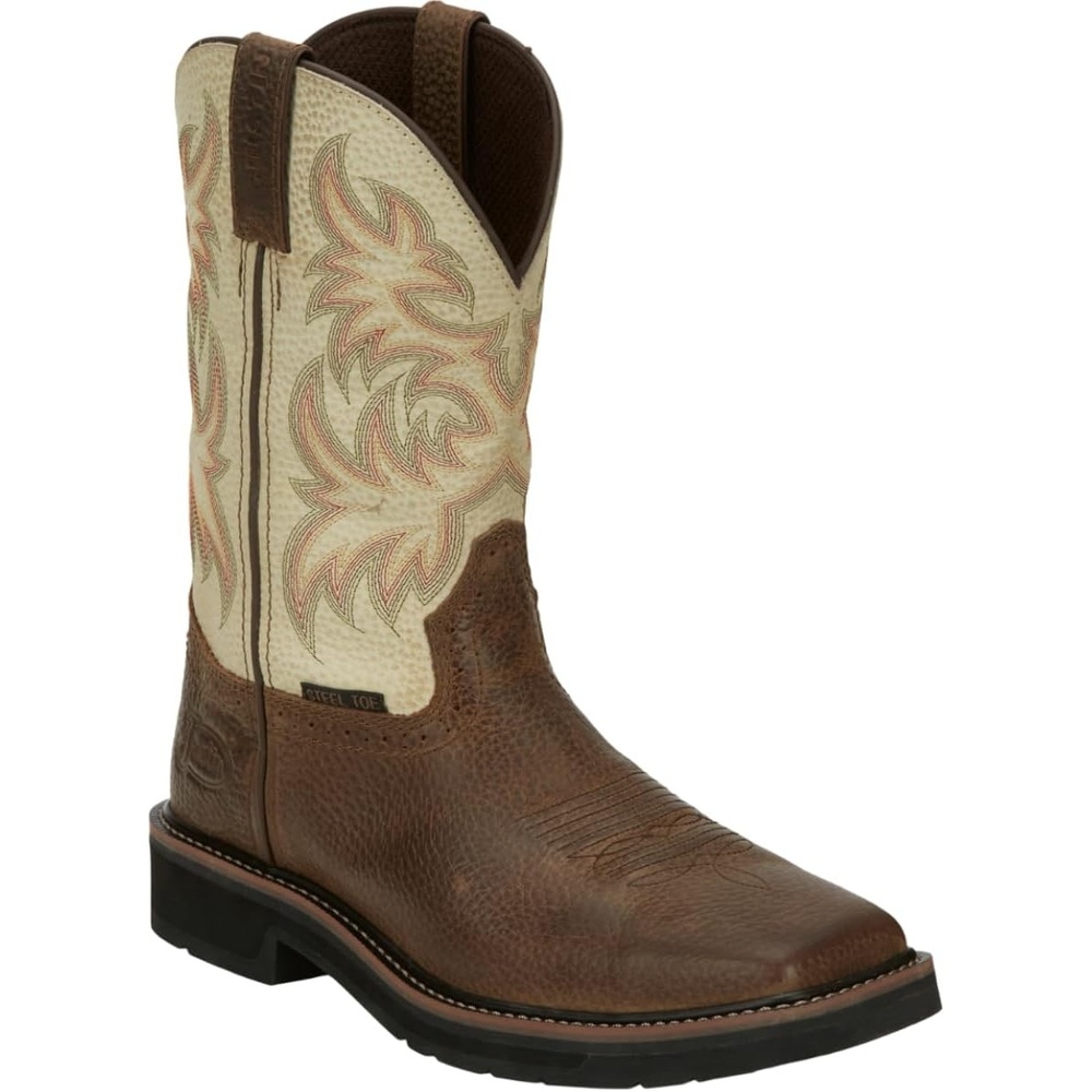 image:imageJustin Driller 11 Work Boot for Men Durable Construction SlipResistant Sole Comfortable FitCooper