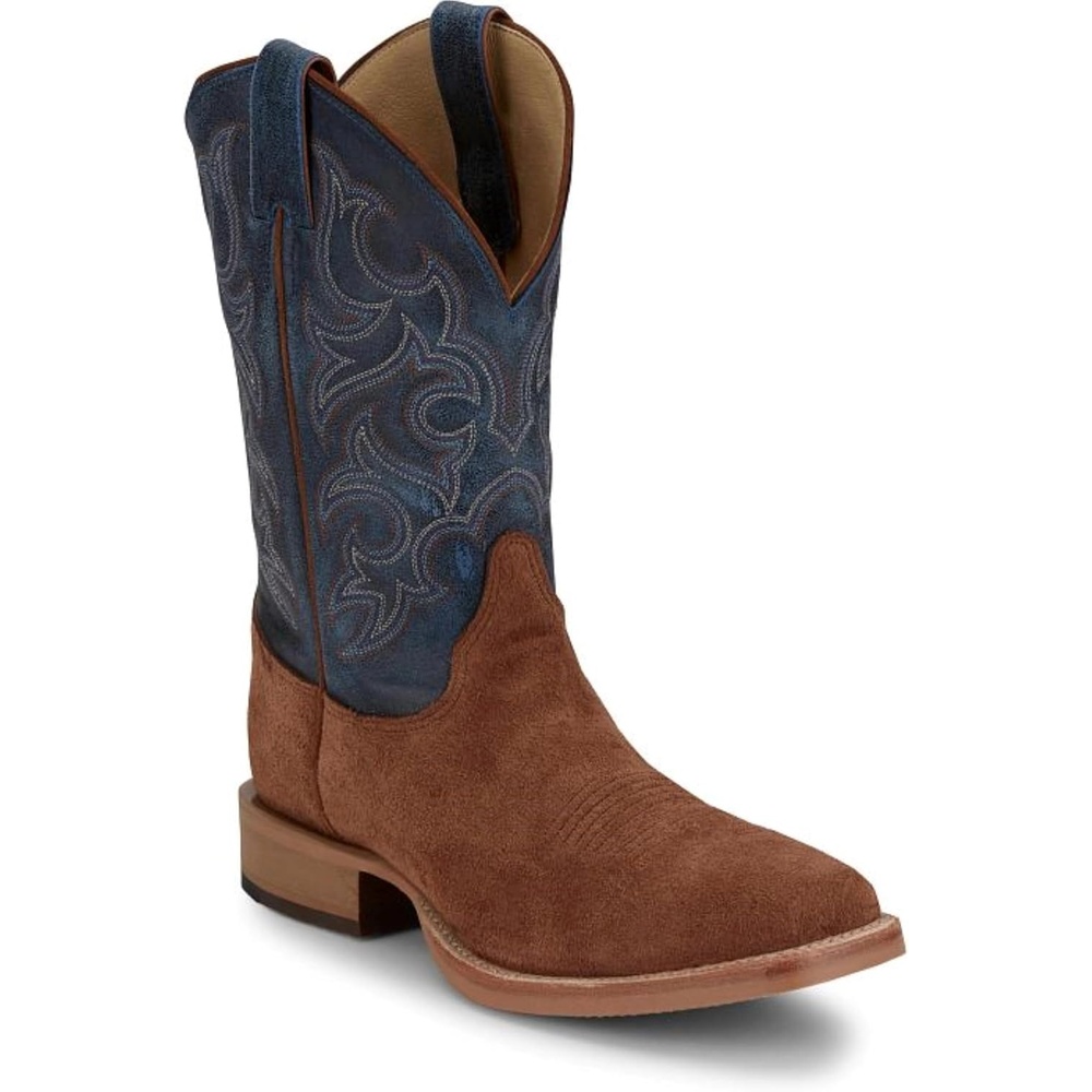 image:imageJustin Fergus 11 Roughout Mens Western Cowboy Boots Durable Leather Classic Style Comfortable FitGolden Oak