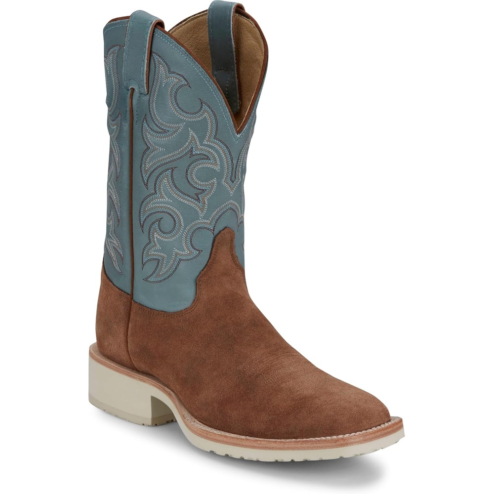 image:imageJustin Mens Alamo 11 Roughout Western Boot Premium Leather Classic Cowboy Style Durable Comfort for Ranch amp RodeoGolden Tan