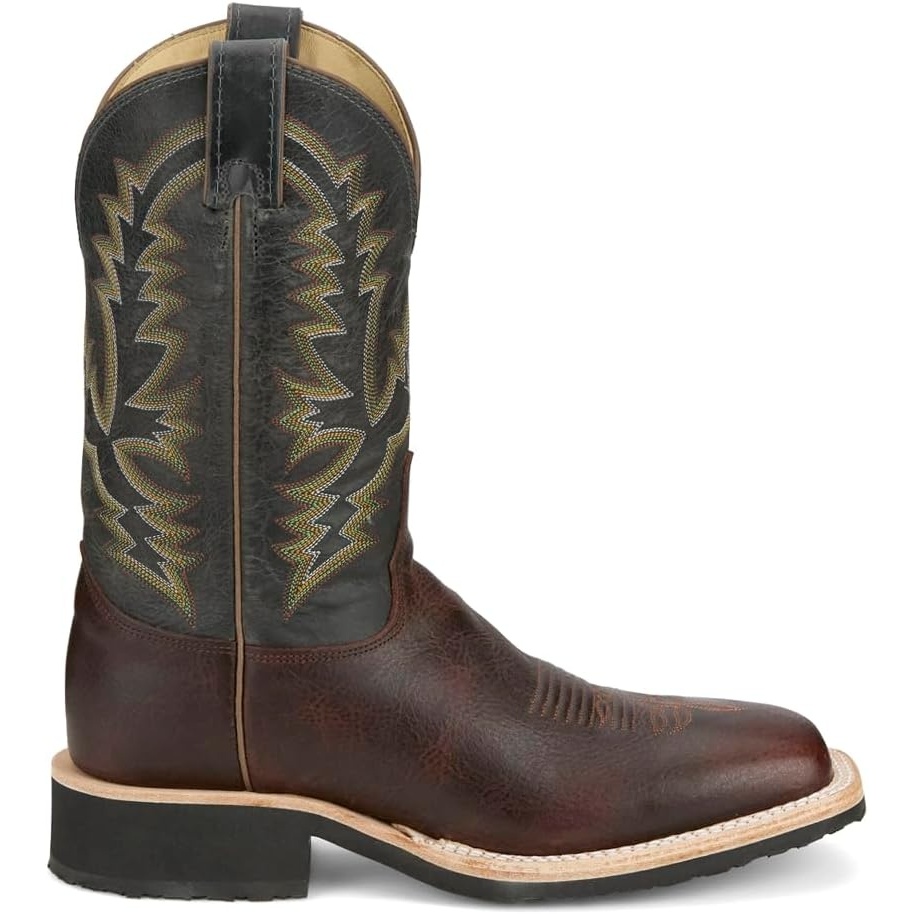 image:imageJustin Rancho 11 Western Leather Cowboy Boots for Men Durable Classic Design Comfortable Fit Ideal for Ranch amp RodeoBrown