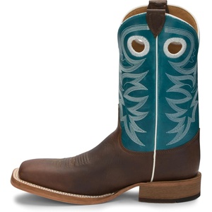 image:imageJustin Drennan 11 Western Boot for Men Premium Leather Cushioned Insole Durable OutsoleChocolate Brown