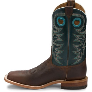 image:imageJustin Drennan 11 Western Boot for Men Premium Leather Cushioned Insole Durable OutsoleDark Brown
