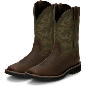 image:imageJustin Driller 11 Work Boot for Men  Durable Construction SlipResistant Sole Comfortable FitCedar