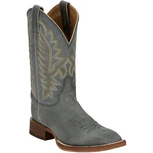 image:imageJustin Rancho 11 Western Leather Cowboy Boots for Men  Durable Classic Design Comfortable Fit Ideal for Ranch amp RodeoGrey