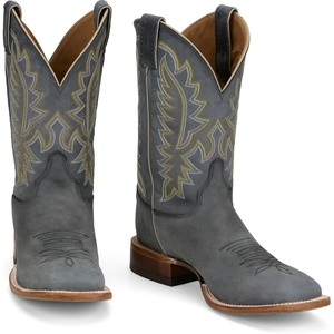 image:imageJustin Rancho 11 Western Leather Cowboy Boots for Men  Durable Classic Design Comfortable Fit Ideal for Ranch amp RodeoWeathered Grey