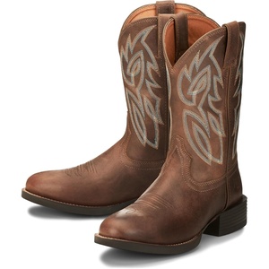 image:imageJustin Rendon 11 Western Boot  Mens Round Toe Cowhide Removable Orthotic Insole SlipResistant Rubber OutsolePecan