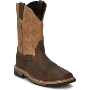 image:imageJustin Work Bolt 11 Composite Toe Mens IndustrialandConstructionBoots EH Rated Oil amp Slip Resistant ASTM F2413 Cement ConstructionBuff