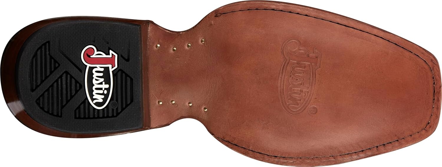 image:imageJustin Annie Up 13 Medium Square Toe Western Boot for Women Goat Leather Western Boots with Suede Vamps amp Ortholite InsoleSedona Tan