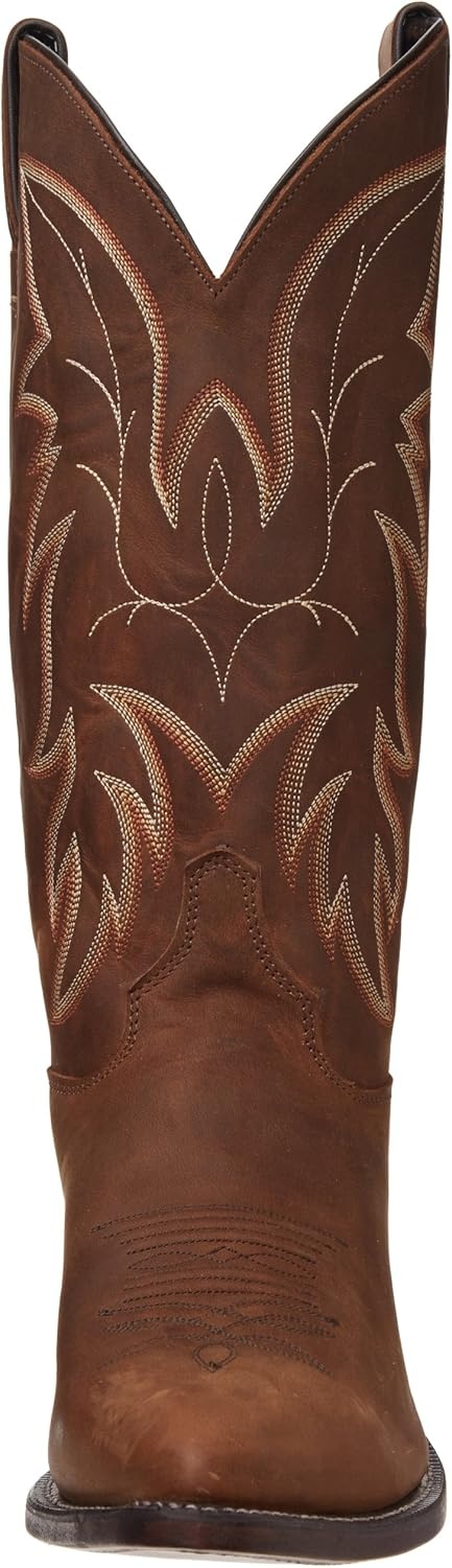 image:imageJustin Boots Mens Western Boot Medium Round Toe Premium Full Grain LeatherBay Apache