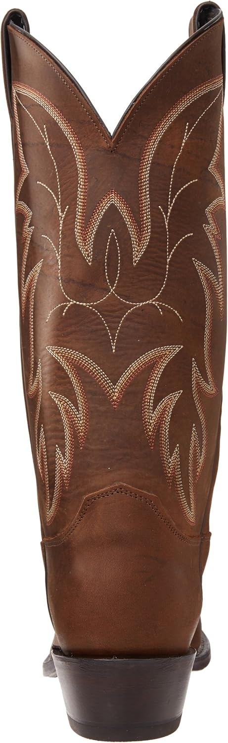 image:imageJustin Boots Mens Western Boot Medium Round Toe Premium Full Grain LeatherBay Apache