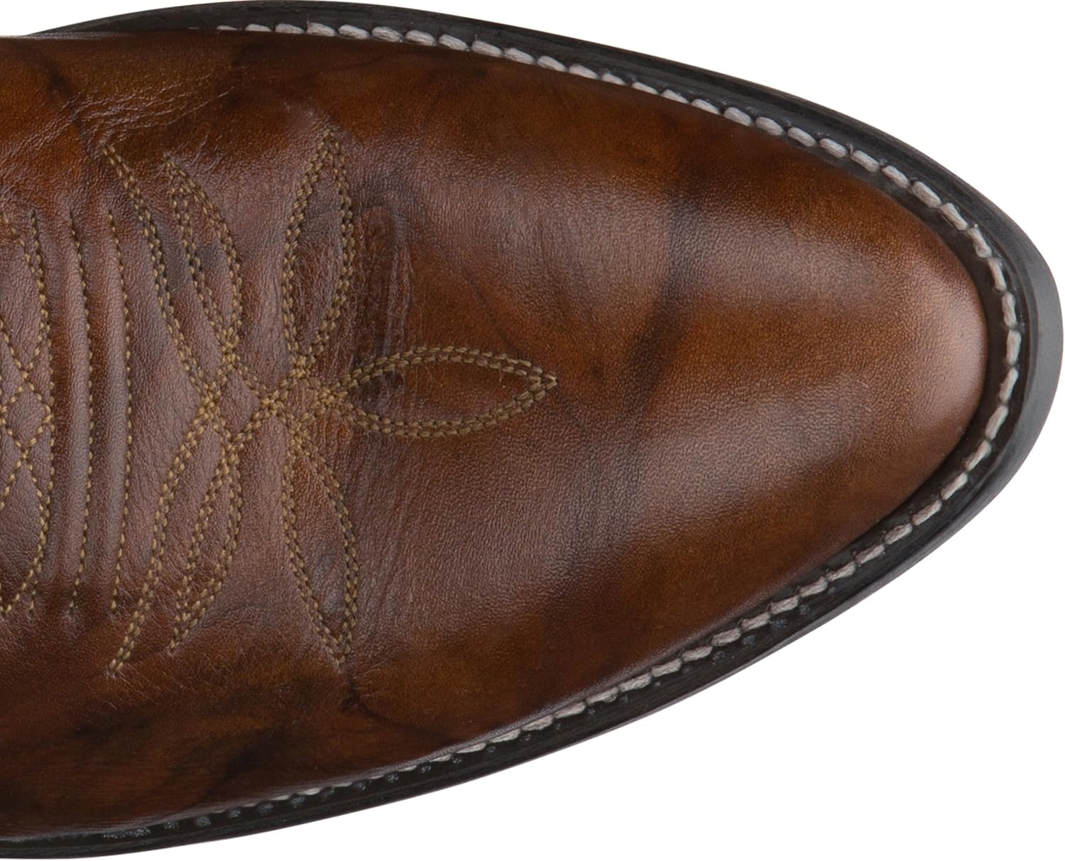 image:imageJustin Boots Mens Western Boot Medium Round Toe Premium Full Grain LeatherChestnut