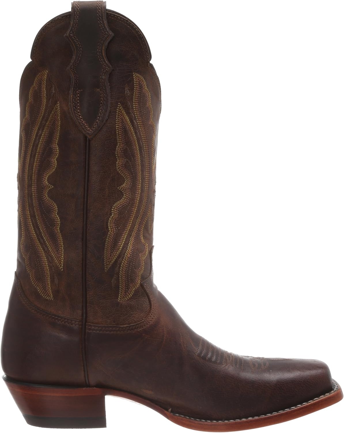 image:imageJustin Boots Mens Western Boot Medium Round Toe Premium Full Grain LeatherTan Distressed Vintage Goat