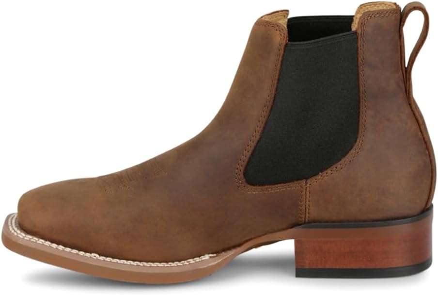 image:imageJustin Crazy Buck Mens 6 Frontier Western Boots Premium Leather Durable Design Comfortable Fit Ideal for Rodeo amp RanchBrown