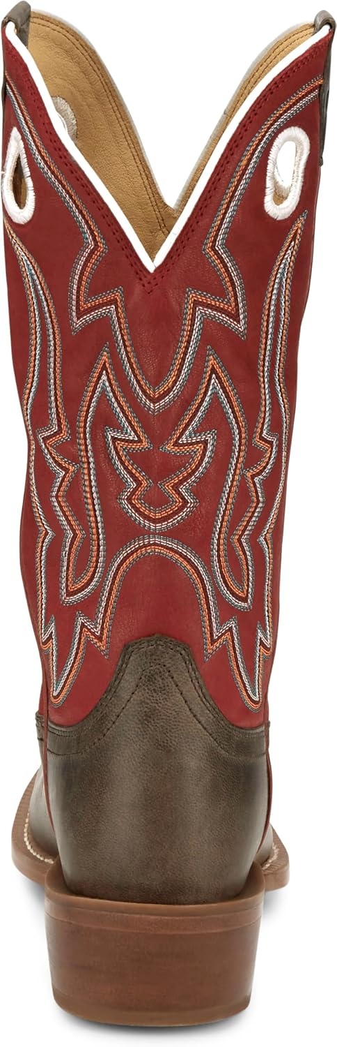 image:imageJustin Mens Ante Up 13 Medium Square Toe Western BootHickory