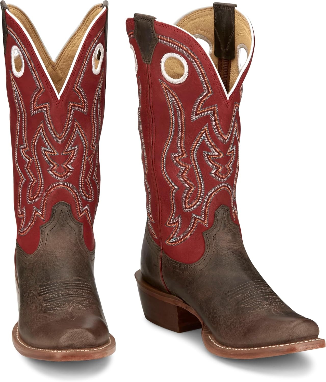 image:imageJustin Mens Ante Up 13 Medium Square Toe Western BootHickory