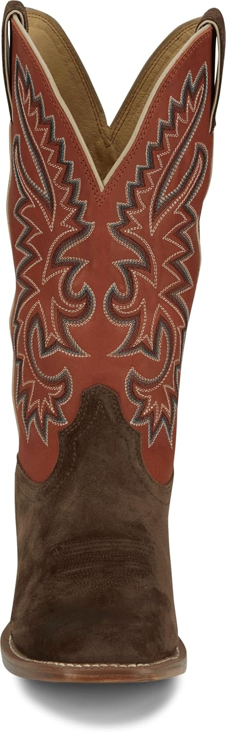image:imageJustin Mens Jimmy 13 Medium Square Toe Western BootRussett